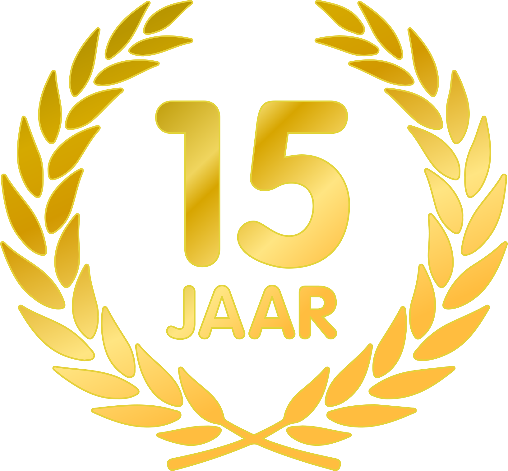 15 jaar embleem