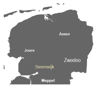 Kaart Drenthe