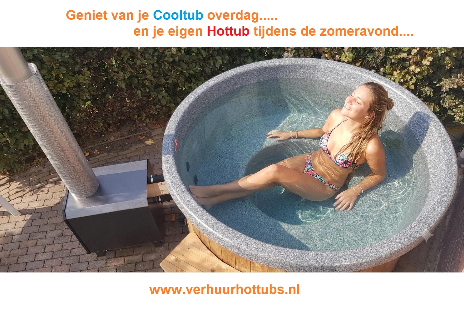 van hottub naar cooltub, de hottub tijdens de warme zomers.