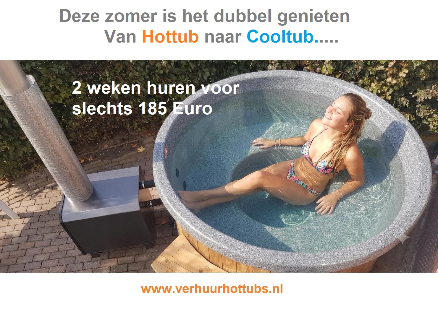 van hottub naar cooltub, de hottub tijdens de warme zomers.
