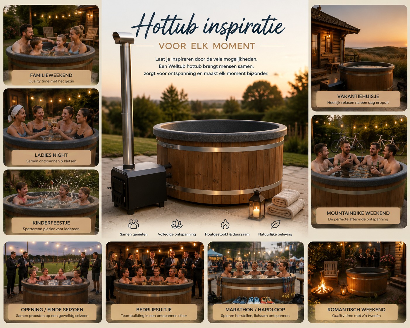 Laat je inspireren door de mogelijkheden die een hottub kan bieden