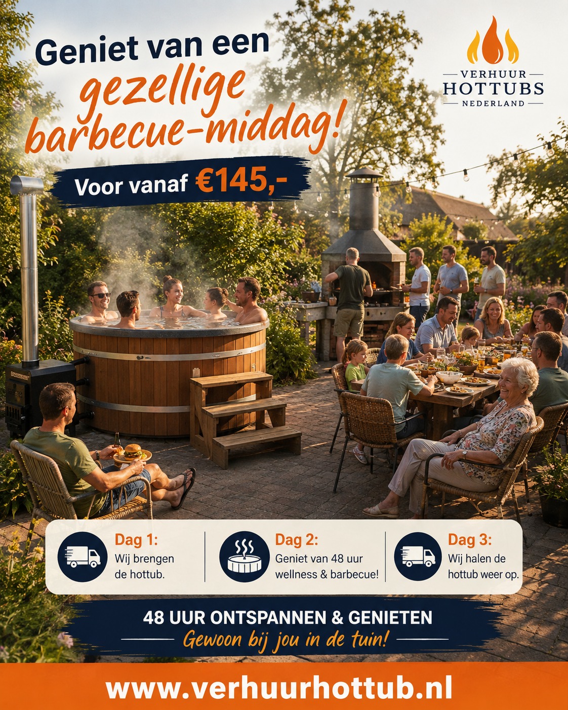 BBQ middag met hottub