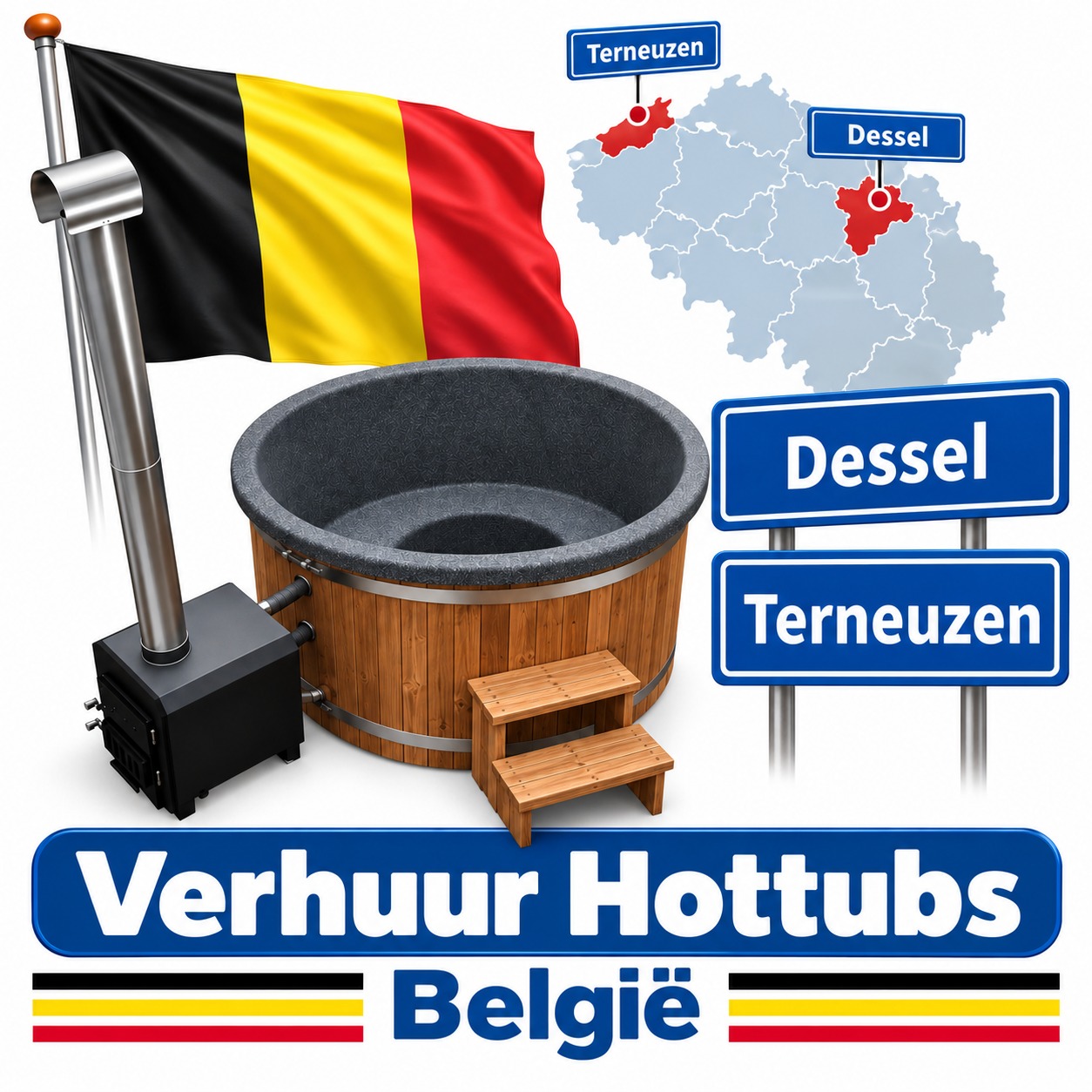 hottub leverbaar in Vlaanderen, Antwerpen en regio Turnhout.
