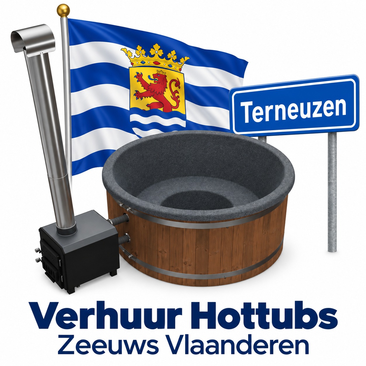 Mensen genieten in de hottub van Terneuzen