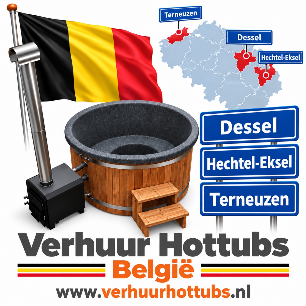 hottub leverbaar in Vlaanderen, Antwerpen en regio Turnhout in de Kempen